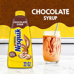 Nesquik Chocolate Flavored Syrup, Chocolate Syrup for Milk or Ice Cream